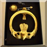 D27. Brass Claddagh door knocker. 